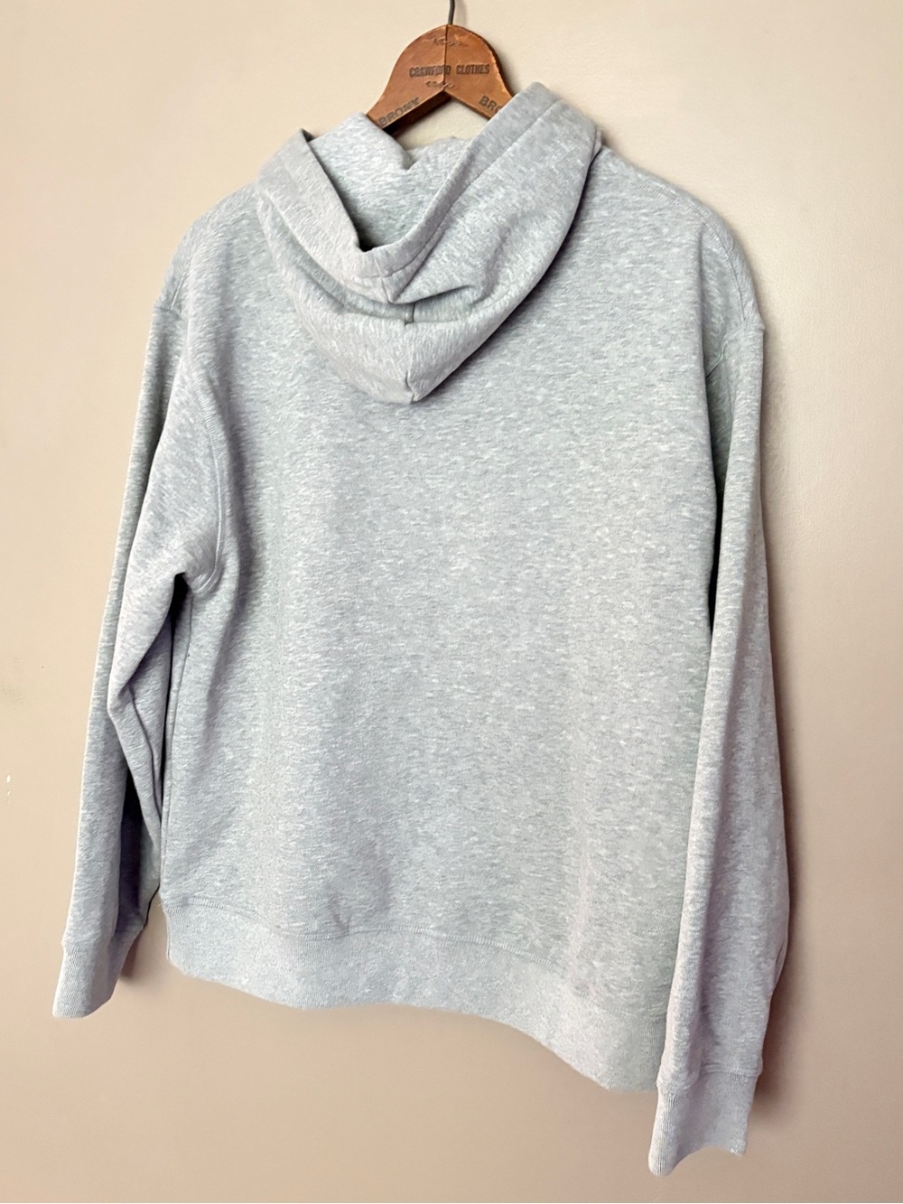 Psycho Bunny gray fleece lined Lancaster hooded sweatshirt sz S/M streetwear EUC - Picture 3 of 11